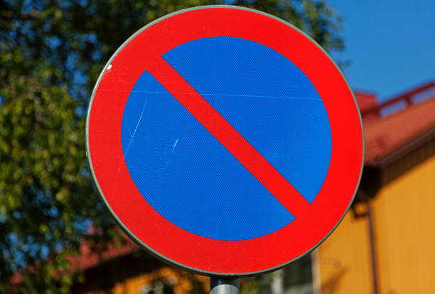 istock traffic sign which means that it is forbidden to park vehicles 1494583732