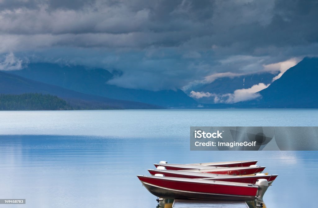 Barcos de pesca - Foto de stock de Parque Nacional Glacier royalty-free