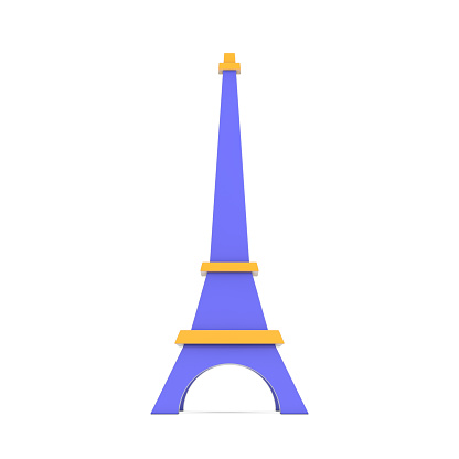 Paris, France. Greeting card. Blue background. No people. Copy space. Sample text.