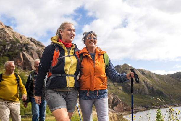 memórias com a mãe e os amigos - torridon - fotografias e filmes do acervo