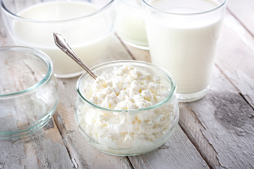 Dairy products - milk, cream, yoghurt, cottage cheese