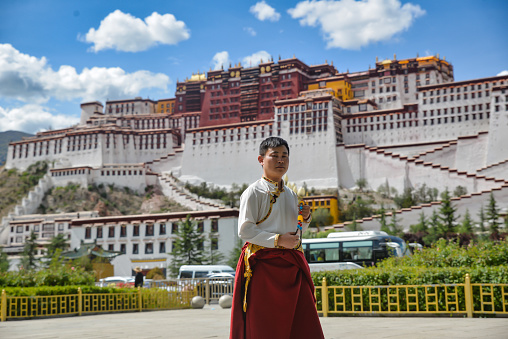 Shot in the Potala Palace in Tibet, a famous Chinese scenic spot