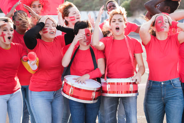 istock Fans singing and having fun before the start of the matches during the world cup 1494603076