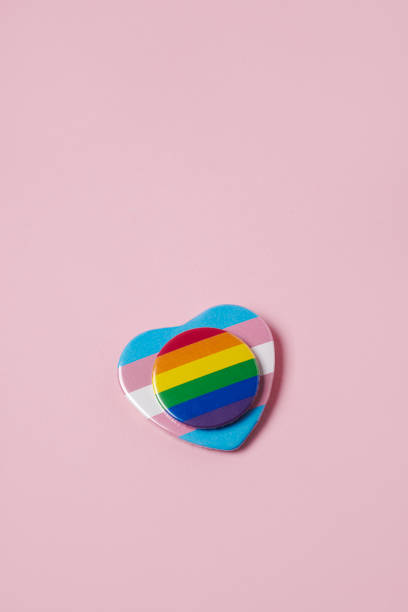 istock badges with a rainbow flag and a transgender flag 1494606481