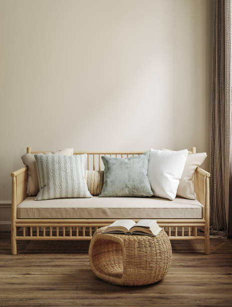 istock Home mockup, room in light pastel colors 1494615261