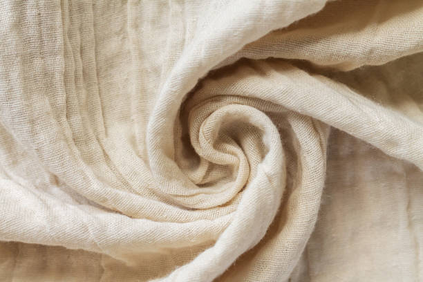istock Beige natural cotton linen textile texture 1494620312