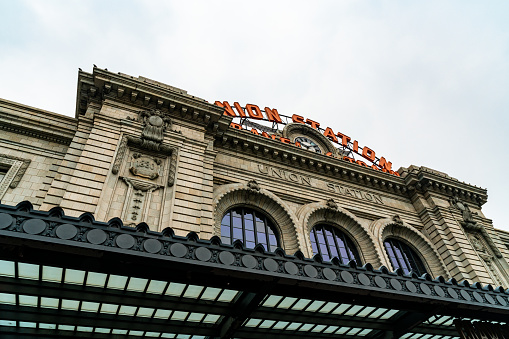 Boston, MA, USA - August 6, 2021: View of the Symphony Hall building, of the Boston Symphony Orchestra, which opened its doors in 1900. The Boston Symphony Orchestra is the second oldest orchestra in the United States of America. The hall was designated a U.S. National Historic Landmark in 1999