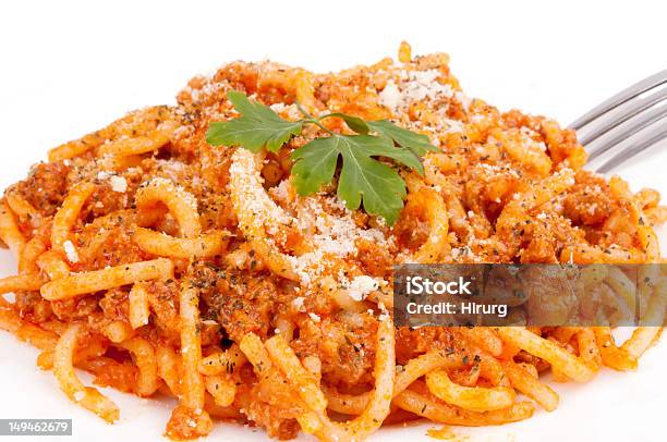 Esparguete Bolonhesa - Fotografias de stock e mais imagens de Alimentação Saudável - Alimentação Saudável, Almoço, Calor