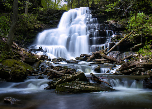 Ricketts Glen State Park is home to 22 named waterfalls along a loop through the woods of Central Pennsylvania