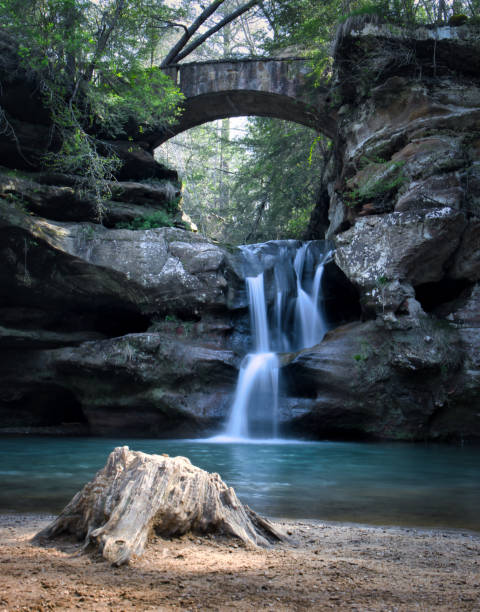 istock Waterfall hike at Hocking Hills 1494629660