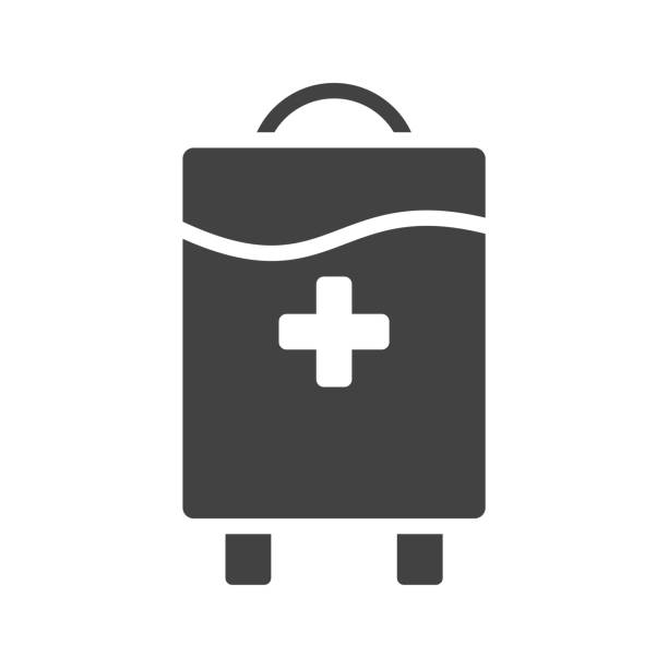 ilustrações de stock, clip art, desenhos animados e ícones de blood bag icon design vector template - iv pump