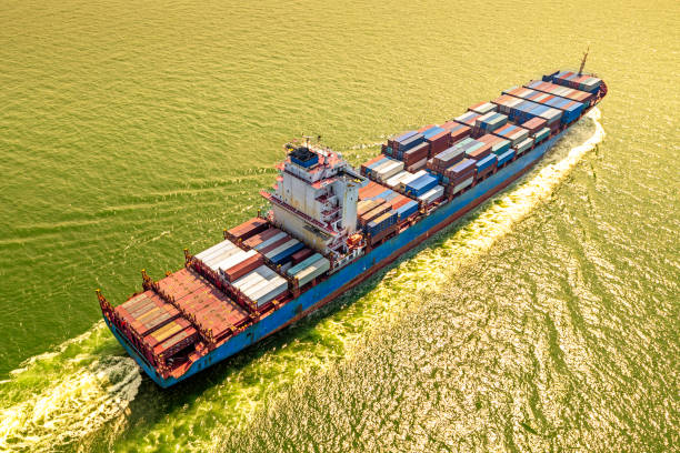istock Logistics and transportation of Container Cargo ship and Cargo plane. 1494632370