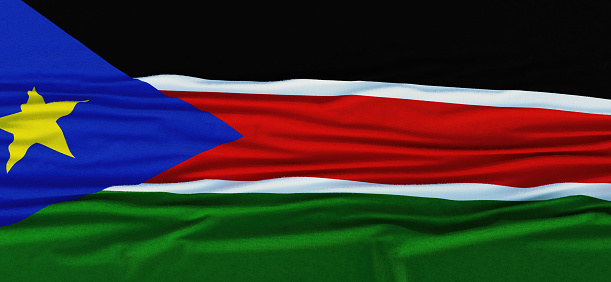Realistic South Sudan Flag