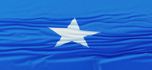 Realistic Somalia Flag