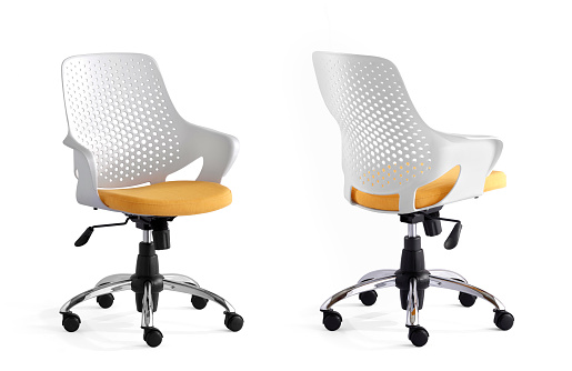 office chair isolated on white background . different angle