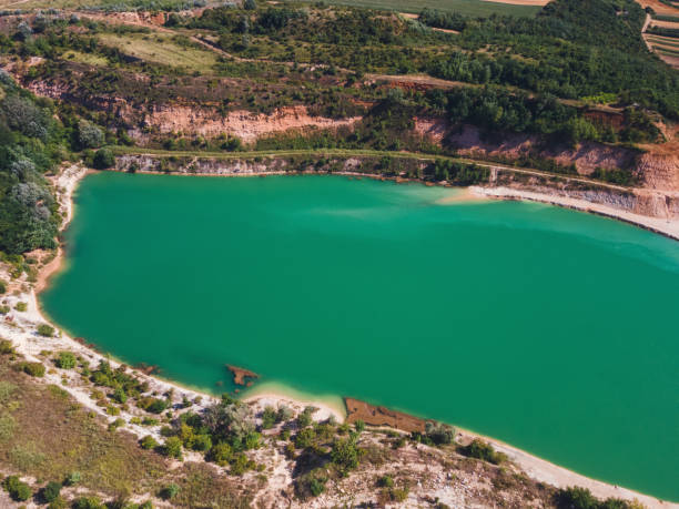 istock Aerial view of a beautiful lake 1494639379