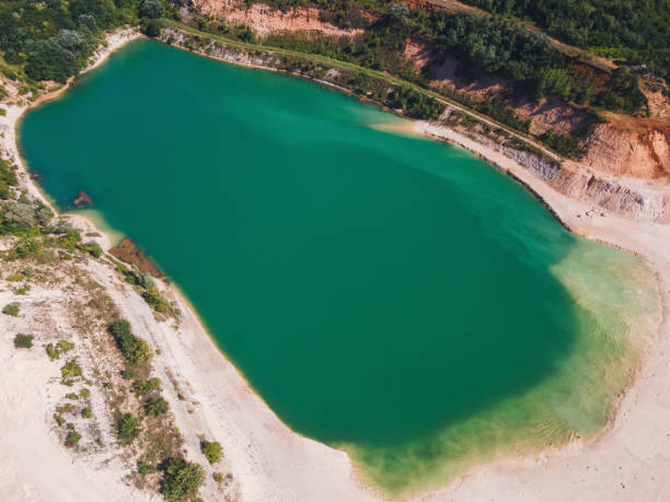 istock Aerial view of a beautiful lake 1494639381