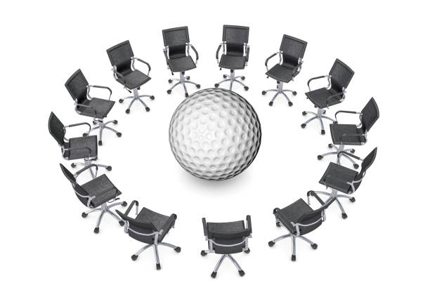 Office chair with Golf ball