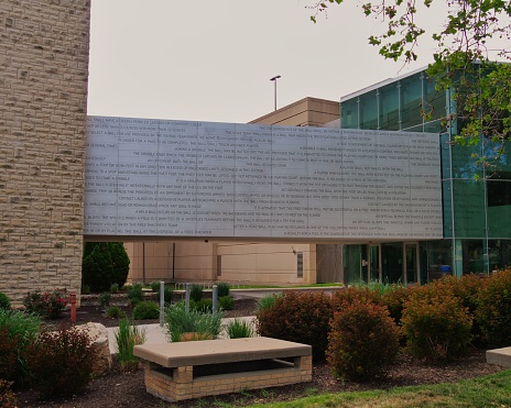 Lawrence, Kansas - May 28, 2023: University of Kansas Allen Fieldhouse - Home of the KU Jayhawks Basketball