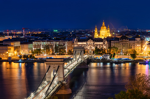 Experience the captivating beauty of Budapest's cityscape, where the past seamlessly merges with the present. This photo showcases the dynamic and cosmopolitan nature of Hungary's capital. Against a backdrop of architectural wonders,  the Budapest cityscape shines with vibrancy and history.