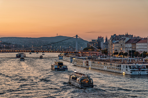 Experience the captivating beauty of Budapest's cityscape, where the past seamlessly merges with the present. This photo showcases the dynamic and cosmopolitan nature of Hungary's capital. Against a backdrop of architectural wonders,  the Budapest cityscape shines with vibrancy and history.