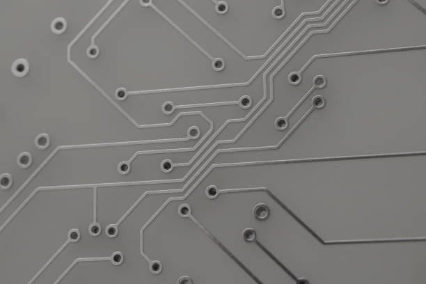 istock printed circuit. layout of tracks. 1494647895