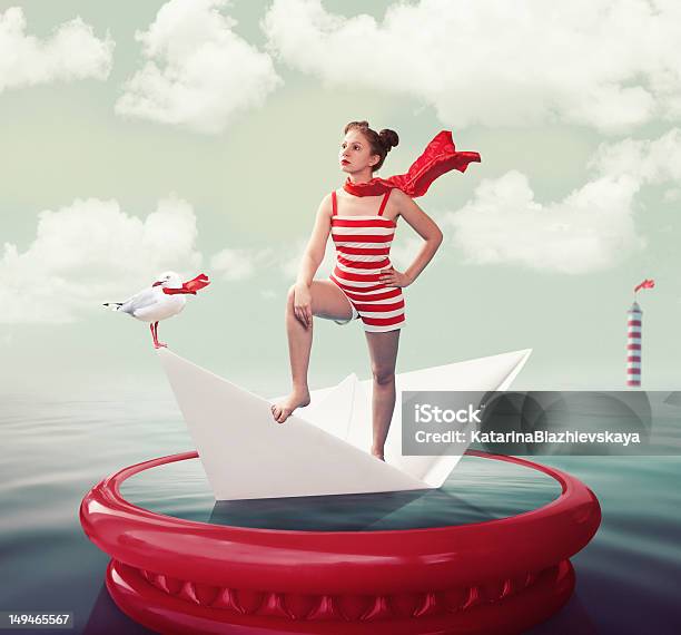 Queen Of The Sea Stockfoto und mehr Bilder von Humor - Humor, Frauen, Surreal