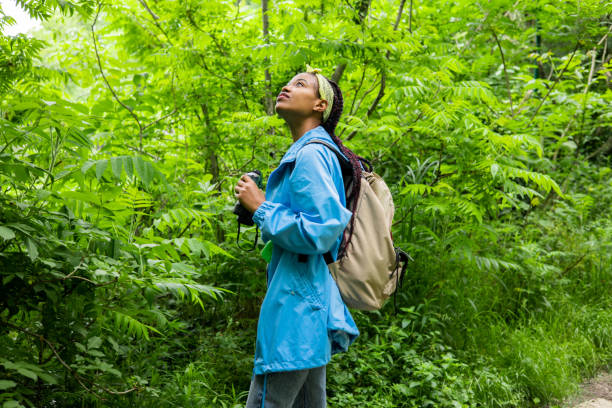 istock Woman is enjoying her vacation in nature 1494665205