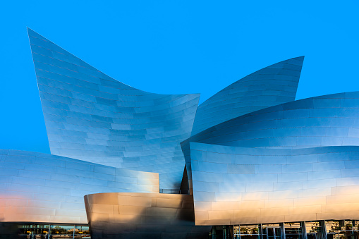 Los Angeles, USA - June 27, 2012:The Walt Disney Concert Hall in LA. The building was designed by Frank Gehry and opened in 2003.