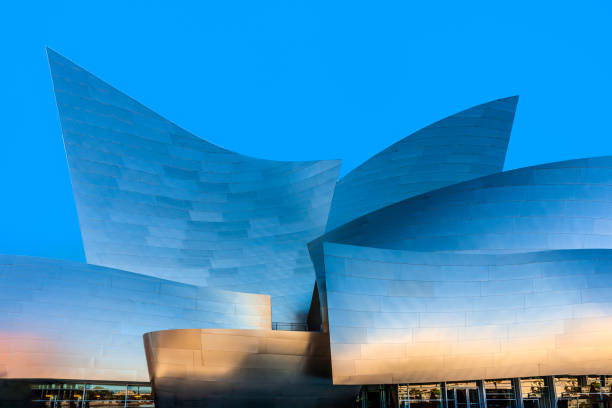 The Walt Disney Concert Hall in LA. stock photo
