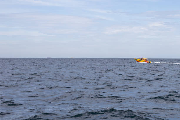istock Speed boat on the sea. Blue ocean summer 1494666878