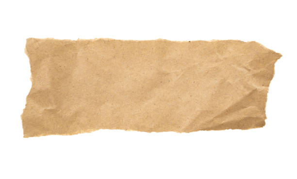 istock Brown Cardboard paper piece isolated on white background 1494676885
