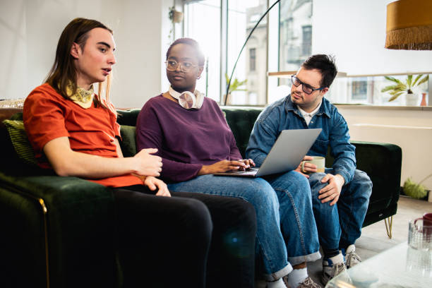 istock Diverse business team freelancing together 1494677162