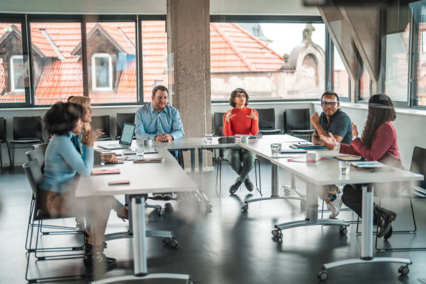 istock Full Length Shot of Team Planning a Strategy 1494679225
