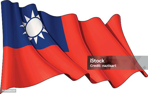 Flaga Tajwanu - Stockowe grafiki wektorowe i więcej obrazów Flaga Tajwanu - Flaga Tajwanu, Grafika wektorowa, Chiny