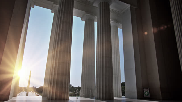 Lincoln Memorial. Washington Monument