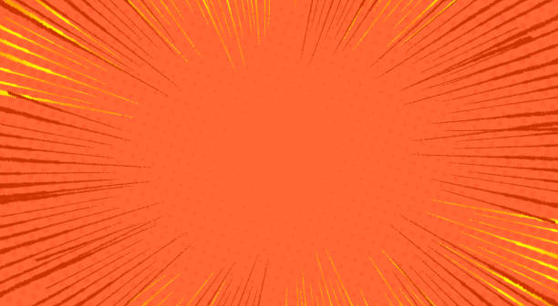 점선으로 된 하프톤, 태양, 광선이 있는 복고풍 배너는 70년대 추상적인 배경 스타일로 나타난다 - poster backgrounds sunbeam textured stock illustrations