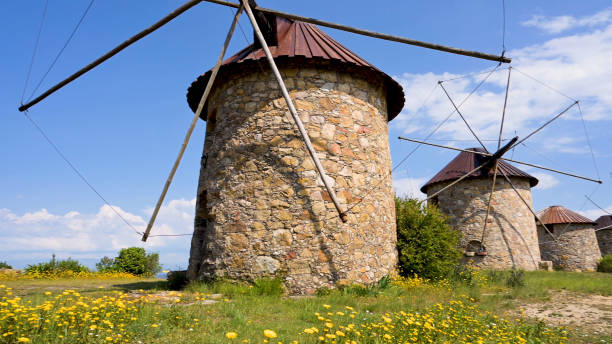 istock Stone windmills in Penacova 1494704904