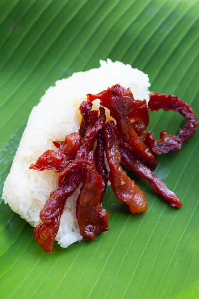 istock Sticky rice with fried dried pork 1494705698