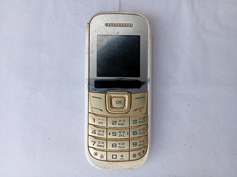 Keypad phone white colour