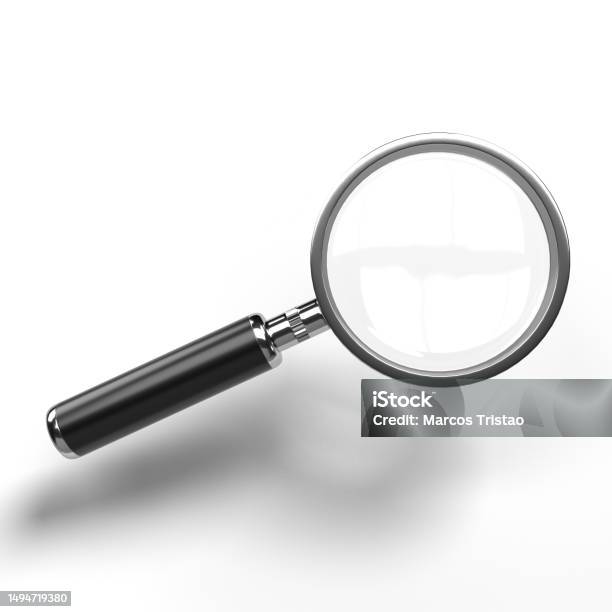 Magnifying Glass Stock Photo - Download Image Now - Black And White, Brazil, Cut Out