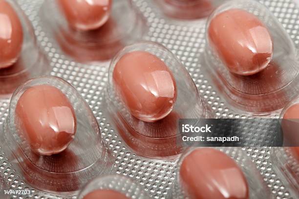 Vitamin Pill In Blister Pack Stock Photo - Download Image Now - Antibiotic, Birth Control Pill, Blister