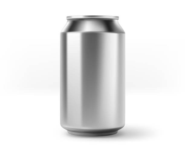 istock Aluminium 330 ml soda can mockup isolated on white background. 3d vector illustration 1494727664