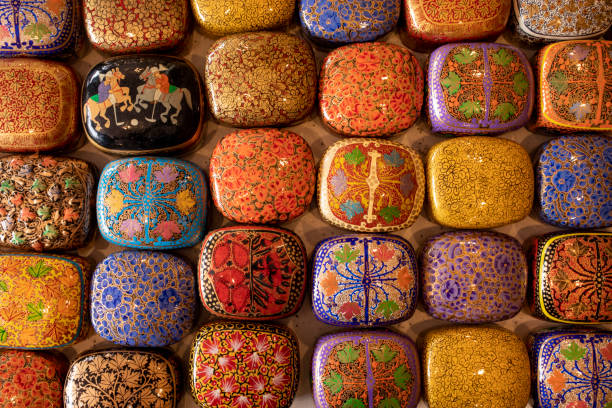 Paper mache jewellery boxes