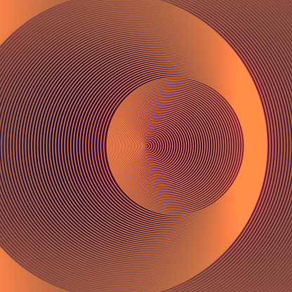 Abstract Line Art pattern in the shape of a circle. Geometric background. Creative design. Modern minimal style. 3d rendering digital illustration