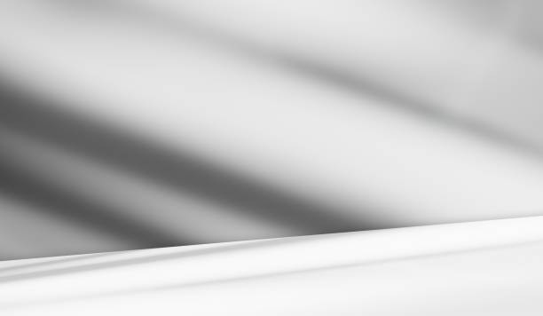 абстрактный фон серая светлая тень на белой стене пол стол продукт студия комната лофт фотография, современный минимал, наложение из окна н - dmarble стоковые фото и изображения
