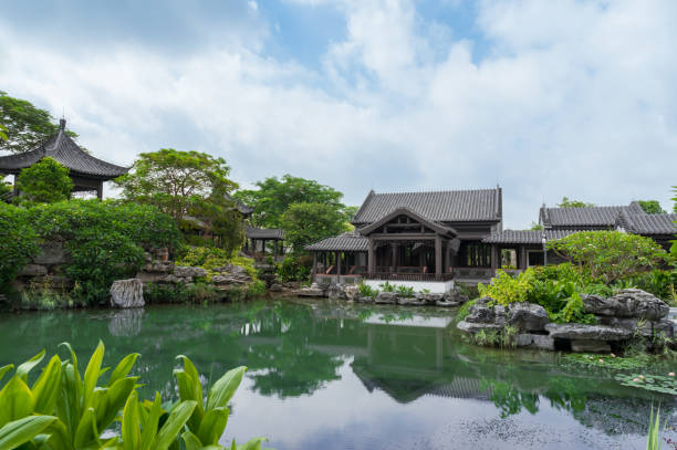 istock Antique Chinese garden architecture 1494745028