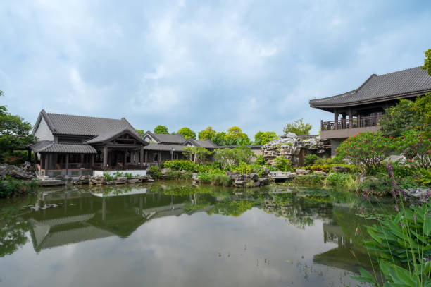 istock Antique Chinese garden architecture 1494745053