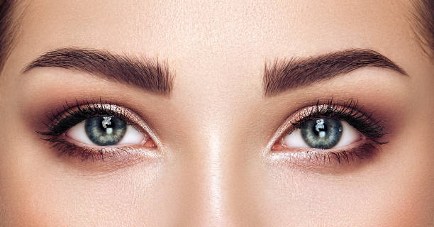 istock Beautiful female eyes with long eyelashes 1494745534