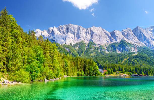 istock Eibsee Lake and Zugspitze mountain 1494758565